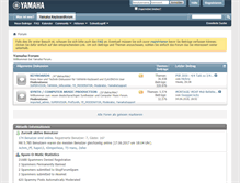 Tablet Screenshot of forum.yamaha-europe.com